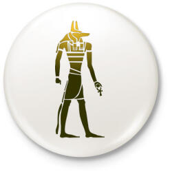 printfashion Egyiptomi isten - Kitűző, hűtőmágnes - Fehér (3081307)