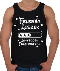 printfashion Feleség leszek Lánybúcsú folyamatban - Férfi atléta - Fekete (16486655)