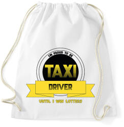 printfashion I'm proud to be taxi driver - Sportzsák, Tornazsák - Fehér (7556061)