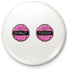 printfashion Donut Touch - Kitűző, hűtőmágnes - Fehér (3088002)