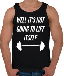 printfashion Ez nem emelődik meg magától - Férfi atléta - Fekete (1302408)