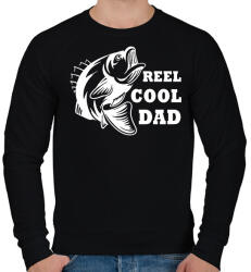 printfashion Reel Cool Dad - Férfi pulóver - Fekete (11122486)