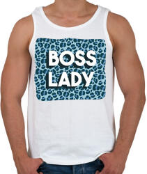 printfashion Boss lady - Férfi atléta - Fehér (6382864)