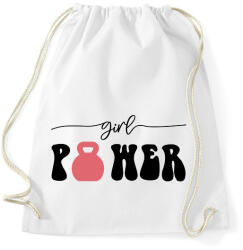 printfashion Girl Power - Kettlebell - Sportzsák, Tornazsák - Fehér (11723064)