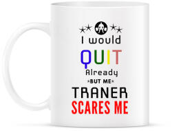 printfashion I would stop but my trener scares me - Bögre - Fehér (2013304)