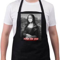 printfashion Mona Lisa 2020 - Kötény - Fekete (4934569)