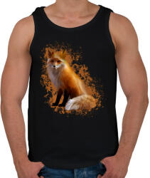 printfashion Róka - Férfi atléta - Fekete (5687507)