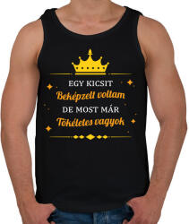 printfashion Beképzelt voltam - Férfi atléta - Fekete (7799034)