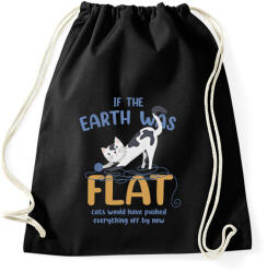 printfashion If the Earth was flat - Sportzsák, Tornazsák - Fekete (7330345)