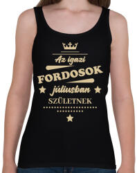 printfashion Az igazi Fordosok - Hónappal - Női atléta - Fekete (7196332)