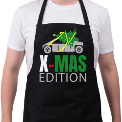 printfashion Tesla x-mas - Kötény - Fekete (4931769)