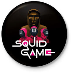 printfashion Squid game - Nyerd meg az életed 06 - Kitűző, hűtőmágnes - Fekete (5516349)