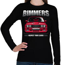 printfashion Bimmer BMW E30 - Női hosszú ujjú póló - Fekete (11536694)