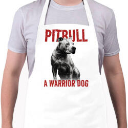 printfashion Pitbull - Kötény - Fehér (13955555)