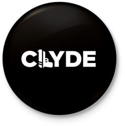 printfashion Clyde páros póló - Kitűző, hűtőmágnes - Fekete (3100783)