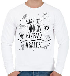 printfashion #Balcsi - Férfi pulóver - Fehér (7346067)