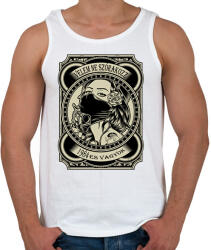 printfashion 1984 Velem ne szórakozz - Férfi atléta - Fehér (5963485)