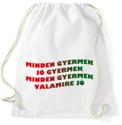 printfashion GYERMEK - Sportzsák, Tornazsák - Fehér (5007526)