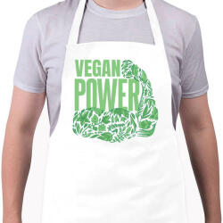 printfashion Vegan power - Kötény - Fehér (14120609)