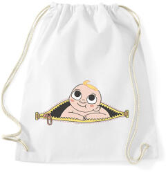 printfashion Baba a pocakban - Sportzsák, Tornazsák - Fehér (11653738)