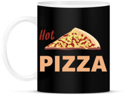 printfashion hot pizza - Bögre - Fekete (1574529)