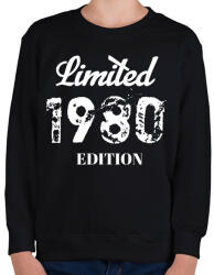 printfashion 1980 - Gyerek pulóver - Fekete (4557106)