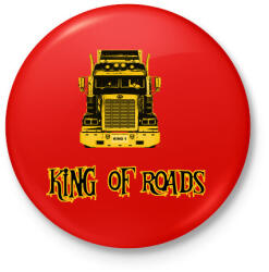 printfashion king of roads - Kitűző, hűtőmágnes - Piros (3111125)