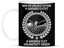 printfashion Gazdász élet - Bögre - Fekete (1626467)
