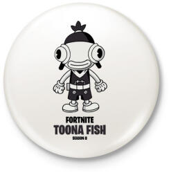 printfashion Toona Fish - Fortnite Season 8 - Kitűző, hűtőmágnes - Fehér (5357387)