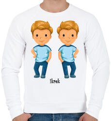 printfashion Ikrek - Férfi pulóver - Fehér (2802737)