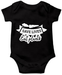 printfashion Save LIFE - Baba Body - Fekete (2398823)