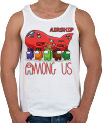 printfashion Among us - Airship among us - Férfi atléta - Fehér (4363638)