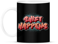 printfashion shift happens - Bögre - Fekete (10967010)