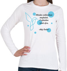 printfashion Ady Endre - A te melegséged - Női hosszú ujjú póló - Fehér (6611417)