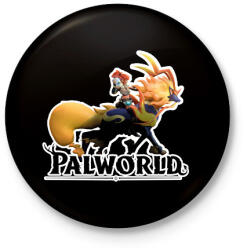 printfashion Pyrin - palworld - Kitűző, hűtőmágnes - Fekete (15741067)
