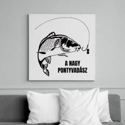 printfashion A nagy pontyvadász - Vászonkép - Fehér (13114152)