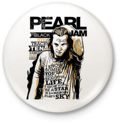 printfashion Pearl Jam - Kitűző, hűtőmágnes - Fehér (14973784)