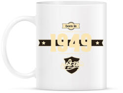 printfashion born-in-1949-cream-choco - Bögre - Fehér (791003)