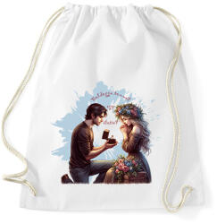 printfashion Boldoggá tennél egy életre? - Sportzsák, Tornazsák - Fehér (15542369)
