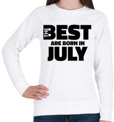 printfashion The Best are born in july - Női pulóver - Fehér (5424475)