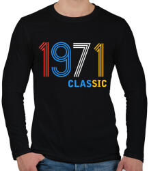 printfashion 1971 - Férfi hosszú ujjú póló - Fekete (11928175)