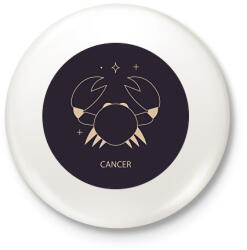 printfashion Cancer - Rák - Kitűző, hűtőmágnes - Fehér (6263871)