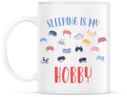 printfashion Sleeping is my hobby - Bögre - Fehér (7541797)