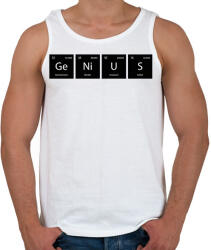 printfashion GeNiUS (periódusos rendszer) - Férfi atléta - Fehér (11474407)