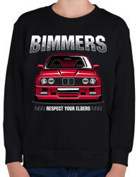 printfashion Bimmer BMW E30 - Gyerek pulóver - Fekete (11536727)