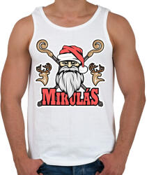 printfashion Pálcás Mikulás - Férfi atléta - Fehér (14561999)