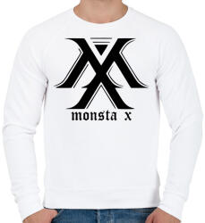 printfashion monsta x - Férfi pulóver - Fehér (3558875)