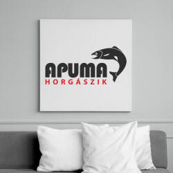 printfashion aPUMA horgászik - Vászonkép - Fehér (6640663)