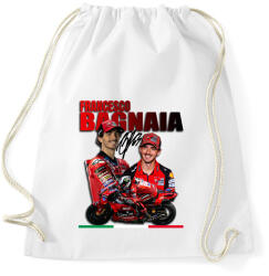 printfashion Francesco Bagnaia - Sportzsák, Tornazsák - Fehér (16629636)