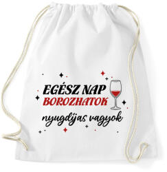 printfashion Borozhatok - Nyugdíjas - Sportzsák, Tornazsák - Fehér (9065038)